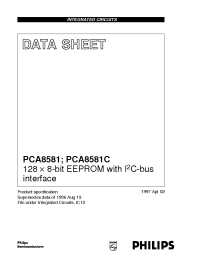 Datasheet PCA8581CP manufacturer Philips